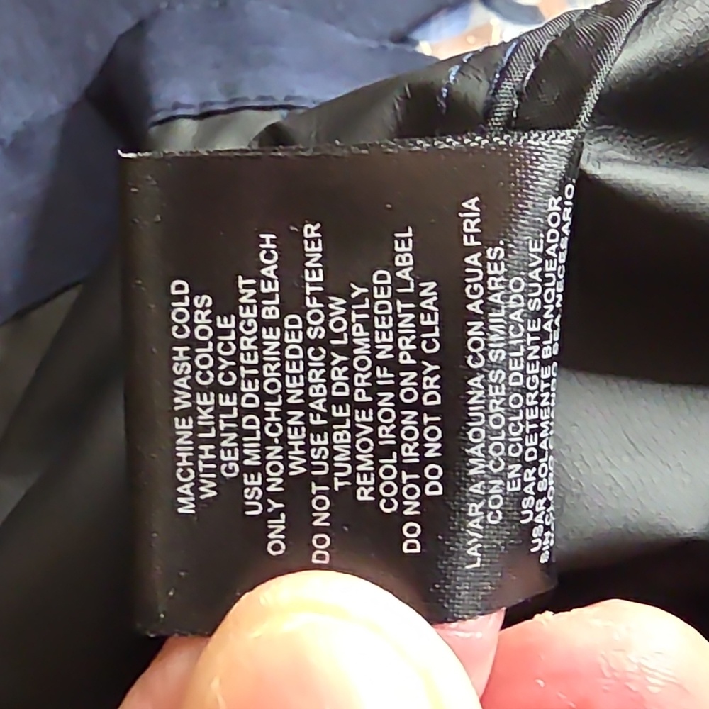 32 Degrees Cool Women's Dark Blue Hooded Spring Jacket In Small - Picture 9 of 9